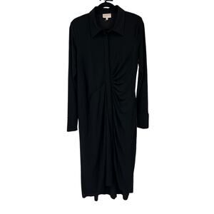 Ciebon shirt Dress Jennifer high low long sleeve size Large L